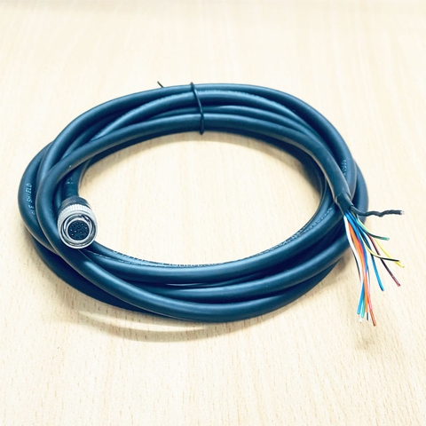Cáp MV-ACP-H12P-Open-HF-3M Dài 3M Cable Hirose 12 Pin Female HR10A-10P-12S(73) to 12 Core Open Shield Flying Lead