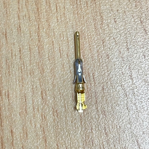 Chân pin kết nối 3-66104-0 Male Terminal Socket Contact 24 – 20 AWG 2 – 6 mm² Wire Locking Spring Contact Retention Discrete Wire Crimp Brass For Smema Connector 206044-1