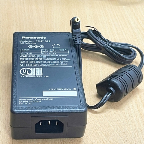 Adapter 9V 0.75A Panasonic PSLP1322 Connector Size 4.8mm x 1.7mm