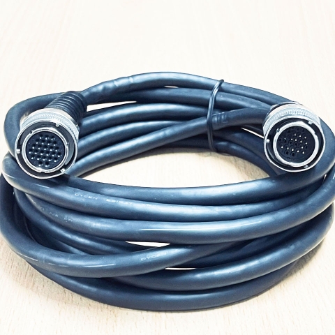 Cáp CM09-P25S(R1) 25 Pin Male to Female Dài 4M 13Ft For Robot Teaching Device Wire DX100 X81 CBL-YRC061-1 X82 CBL-YRC061-1