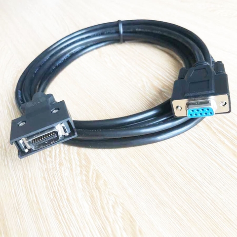 Cáp Lập Trình Servo Mitsubishi MR-CPCATCBL3M Dài 3M Programming Shield Cable MDR 20 Pin With  Screw Male to DB9 Female For Servo Mitsubishi MR/MRJ Series With Computer Laptop PC