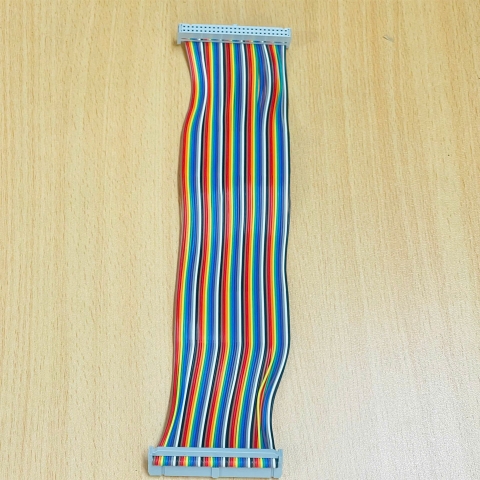 Cáp Bẹ Nhiều Màu IDC 50 Pin 2.54mm Pitch Flat Ribbon Data Rainbow Color Cable Connector Type B Dài 0.2M