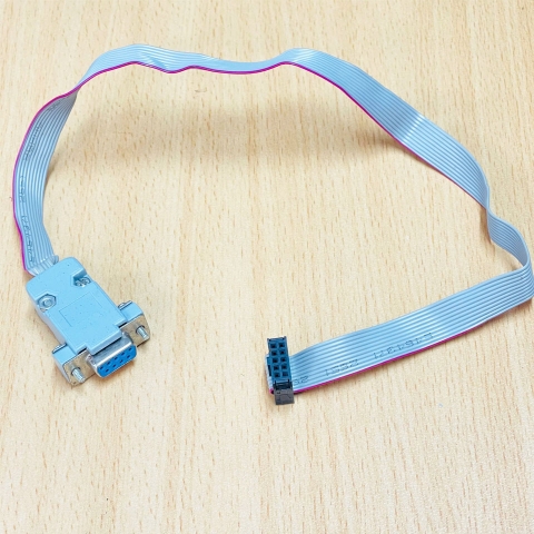 Cáp Chuyển Đổi Flat Ribbon Cable 10 Pin IDC Connector Pitch 2.54mm to RS232 DB9 Female Length 40Cm