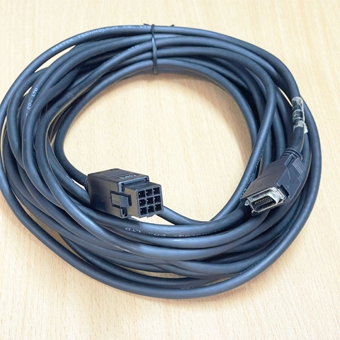 Cáp ASD-ABEN0010 Dài 10M Cable MDR 20 Pin Male to Molex VW3M8121 Connector 1-172161-9 9 Pin Male For Bộ Mã Hóa Động Cơ Servo Delta AB/A2 Series 100-750W