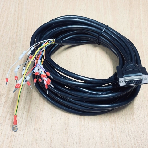 Cáp Điều Khiển DB15 2 Rows D-SUB 15 Pin RS232 Serial Female to 15 Wire Open End Dài 7M