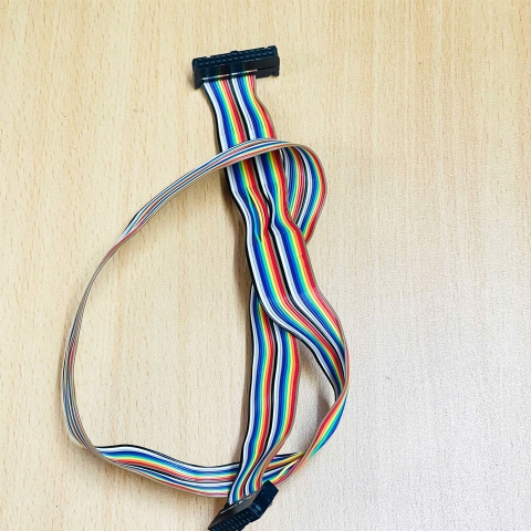 Cáp Dẹt IDC 26 Pin to IDC 20 Pin 2.54mm Pitch Flat Ribbon Cable Rainbow Color Dài 0.7M