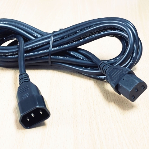 Dây Nguồn C13 C14 Volex V1625 10A 250V 18AWG 3x1.0mm² Dài 4M Dùng Để Kết Nối Nguồn Từ Bộ Lưu Điện UPS, Thanh Nguồn PDU, Thiết Bị Máy Chủ Server, Switch Mạng Hoặc Thiết Bị Y Tế
