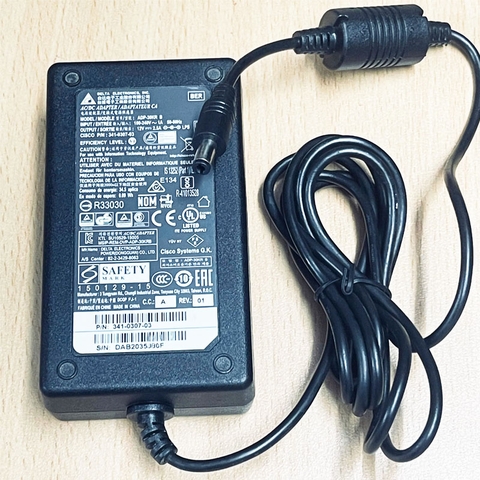 Adapter Delta ADP-30KR B 12V 2.5A Connector DC Size 5.5mm x 2.5mm For Thiết Bị Mạng Cisco Systems : Access Poin WI-Fi Router Switch POS Terminal