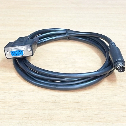 Cáp Lập Trình TCP-FX-3M Dài 3M Kết Nối Màn Hình MCGS TPC7012E1 For Communication From Mitsubishi FX Fsnlk LK2N-24MT Cable Mini Din 8 Pin Male - DB9 Female
