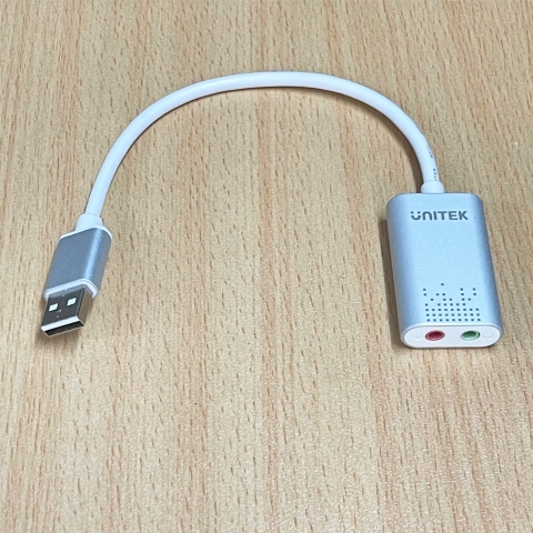 Cáp Chuyển Đổi USB2.0 -> Audio UNITEK Y-247A Dài 20Cm