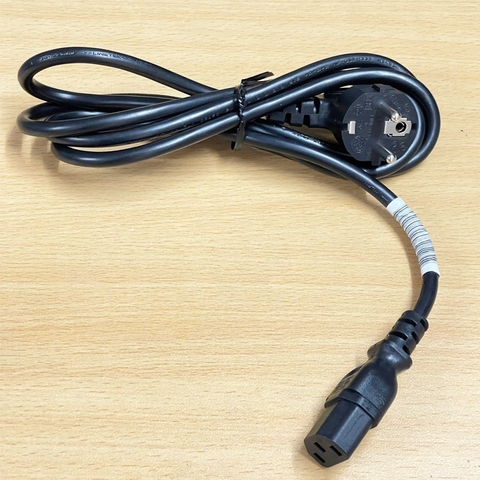 Dây Nguồn 2 Chân Tròn Vuông Góc LINETEK LP-33 LS-60 AC Power Cord Schuko CEE7 Euro Plug to C13 10A 250V 3Gx1.0mm² Dài 1.8M