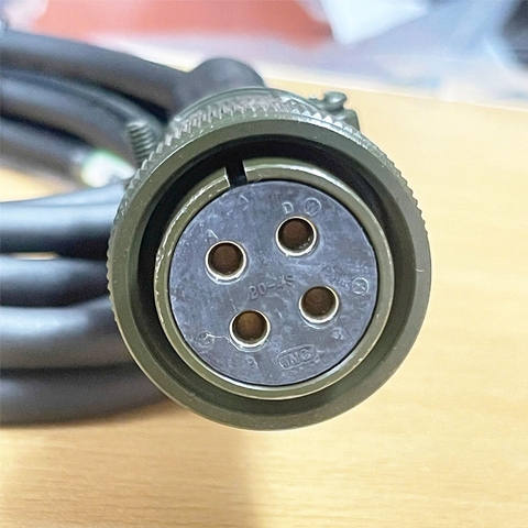 Đầu Jack Original INC MS3106A 20-4S 4 Pin Female Circular Connector Plug 4 Way Socket Servo Motor Power Cable