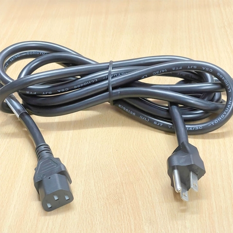 Dây Nguồn Volex IEC-C13 to NEMA 5-15P V1625BS PS204 15A 125V 84516 SJT 3X14AWG 3x2.08mm² 60°C 300V FT2 Dài 2.5M