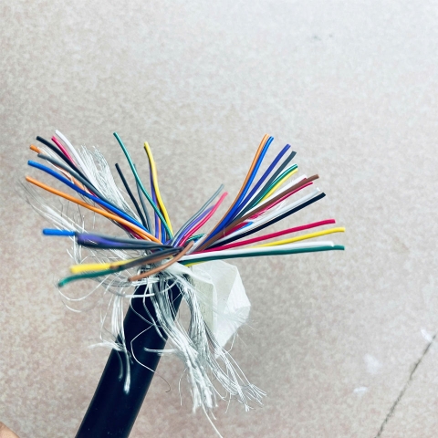 Cáp Điều Khiển Chuyển Động Có Chống Nhiễu Dài 1M Cable PROTERIAL-V(HITACHI) 25PR 50 Core x 0.25mm² Cable Shielded 22AWG OD 13.5mm