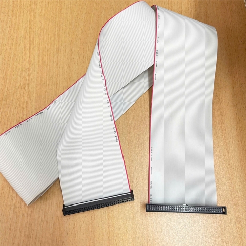 Cáp Nối Dài  IDC 64 Pin 2.54mm Pitch 2x32P 64 Wire Male to Female Flat Ribbon Cable Gray Dài 1.2M