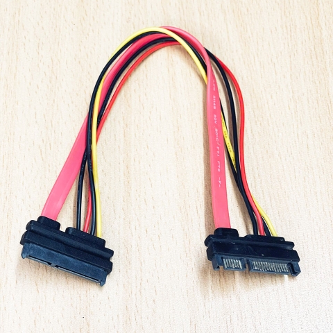 Cáp Nối Dài Ổ Cứng Sata 22 Pin 15+7  Serial ATA SATA Data Power Extension Length 30Cm