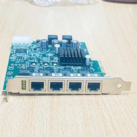 Card Mạng ADLINK 51-18519-0A40 PCIe-GIE64+ PCIe 4-Channel Frame Grabber Card LAN Intel(R) 82574L Gigabit Ethernet Controller Camera Capture Card For Basler Industrial GigE Camera