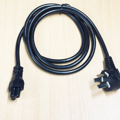 Dây nguồn 3 Chấu Chuẩn Chéo Vuông Góc  AC Power Cord Australia & China IEC60320 IEC C5 10A 250V 3X0.75mm Length 1.3M