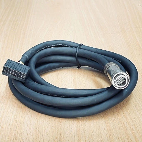 Cáp Hirose 20 Pin Male HRS HR22-12WTPA-20SC(73) to IDC Hirose 1-1827863-3 20 Pin Cable E176892 26AWG  TAIYO Flex Dài 2.5M For Denso Robotics And Servo Driver