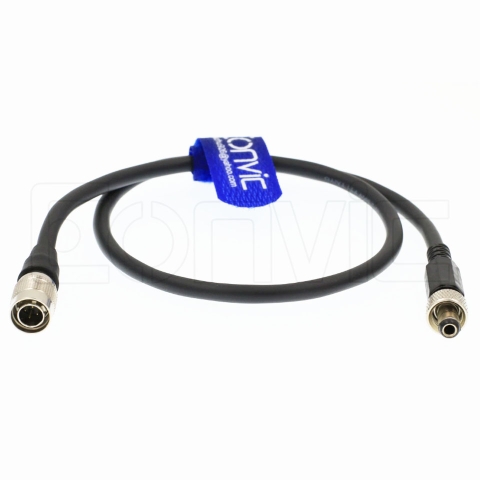 Cáp Nguồn Power Cable Hirose HR10A-7P-4P 4 Pin Locking to DC 5.5mm x2.1mm Screw Lock Dài 50Cm For Video Devices Atomos Lectrosonics PIX-E7 Monitor