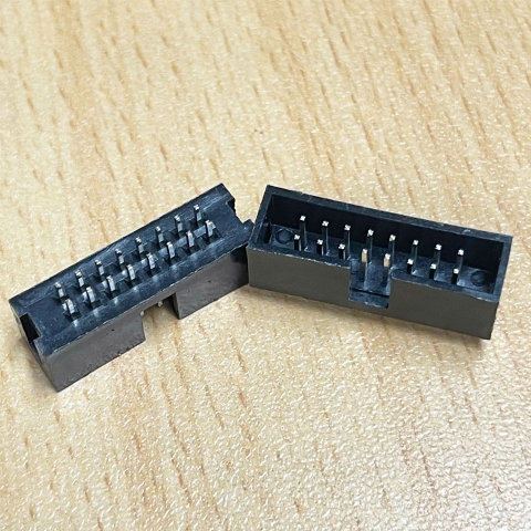 Đầu Hàn Cáp IDC 16 Pin Male Header Socket Connector 2.54mm 2x20 Straight Male Shrouded Box Header PCB IDC Connector