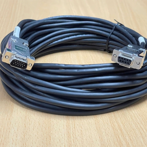 Cáp Điều Khiển Chuyển Động  DB15 HD VGA 15 Pin Male to DB9 Female Metal Shell Cable KA  YANG E102671 24AWG x 6C For Industrial Motor Control Cable