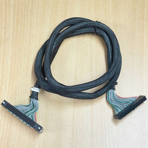 Cáp Bẹ Nhiều Màu  A6CON2 40 Pin to IDC 40 Pin FC 2*20 Pitch 2.54mm Connector Cable Flat Ribbon Data Rainbow Color Dài 70Cm For PLC I/O Cable Control Mitsubishi Q Series witch Terminal Board