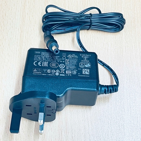 Adapter APD 12V 1.5A 18W WB-18R12R APD2-UK UK Slide Attachment Plug Power Cord DC Connector Size 5.5mm x 2.5mm