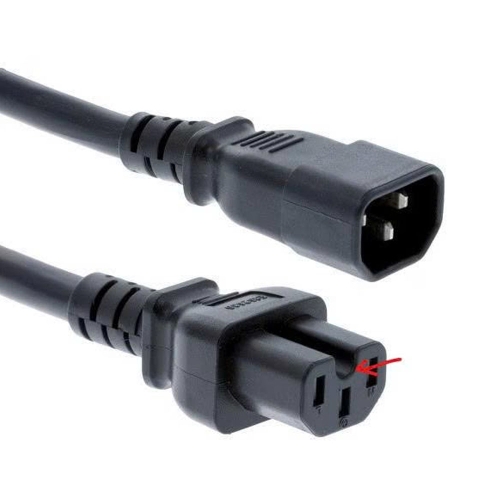 Dây Nguồn C14 C15 MSL-106 MSL-121 AC Power Cord IEC60320 C14 to IEC60320 C15 13A 250V 3Cx1.31mm² 16AWG Dài 1.5M For Cisco Routers UPS PDU Rack Power.