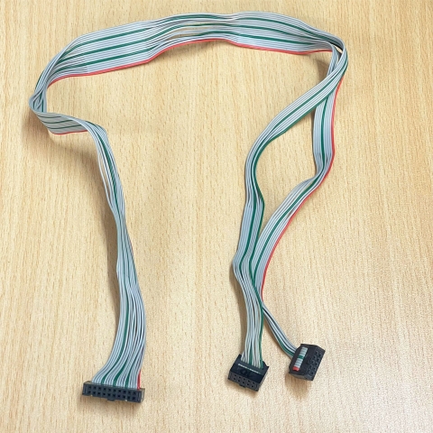 Cáp Bẹ Nhiều Màu Kết Nối Module Mitsubishi MELSEC-F Series FX3UC-64MT/D Flat Ribbon Cable IDC 20 Pin 2.54mm to Y Splitter 2 IDC Flat Ribbon 10 Pin Length 0.7M