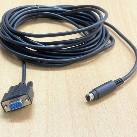 Cáp Điều Khiển DZ252 RS-232C MD8M to DB9 RS232  Female Shield Cable Dài 3M For Magnescale LT20A/LT30 Series Digital Gauge and HMI/Computer