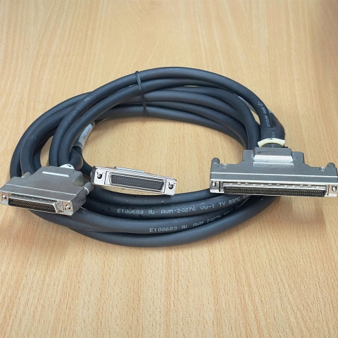 Cáp SCSI HD 100 Pin to 2 ports HD 50 Splitter Cable E108683 20276 VW-1 80C 30V 28AWG X 25PR LOW VOLTAGE COMPUTER CABLE TAIYOUNG Dài 2M