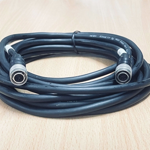 Cáp Hirose 12 Pin HR10A-10P-12P(73) Male to Male Dài 5M For Industrial Basler GIGE AVT Camera Sony Hitachi Panasonic CCD