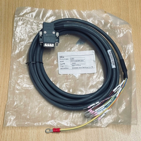 Cáp X230-2(3)DSHI-3000 Dài 3M Connector DB15 HD VGA Male Left Angle to 15 Core Open Ground For Servo INOVACE