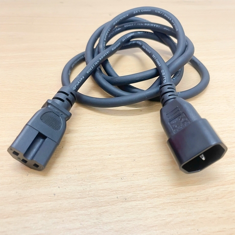 Dây nguồn C14 C15 10A 250V 3x1.0mm Dài 1.5M dùng cho thanh nguồn PDU,Server,UPS