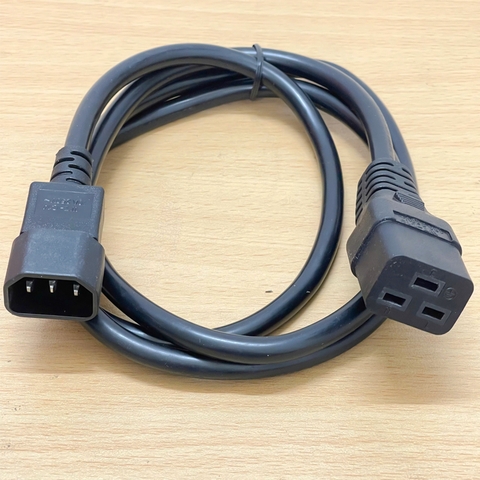 Dây nguồn máy chủ IEC C14 to C19 16A/10A 250V 3x1.5mm² OD 8.2mm Dài 1.5M