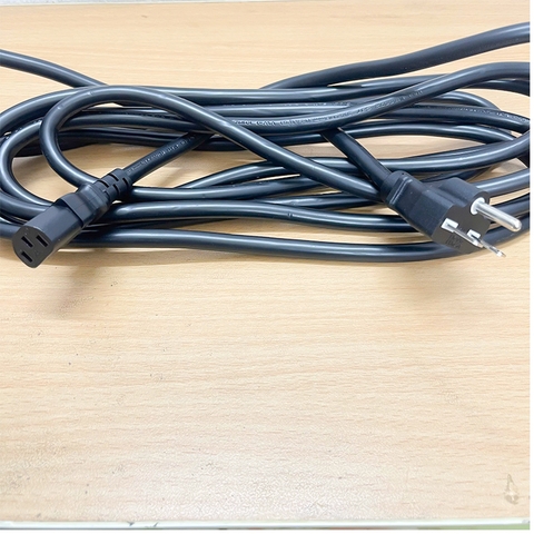 Dây nguồn 3 Chân 2 dẹt 1 tròn  NEMA 6-15P to IEC320 C13 FM-302LSR E345335 DONGJU FM-615 E136261 15A 125V 3x2.08mm² Dài 4.5M