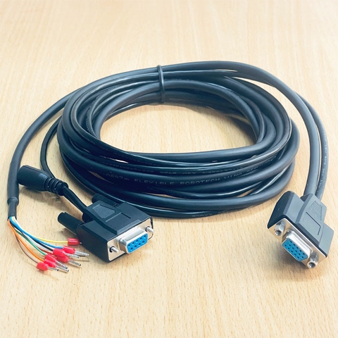 Cáp DM-RS232IO-00 Dài 2M Cable RS-232 Adapter Cable with Power Tap + 8 Core Flying Leads For Cognex Barcode Reader Dataman 50,60,70 ,100, 152Q/152X