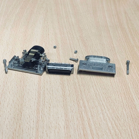 Jack Điều Khiển Servo SCSI SKER MDR 1340 40 Pin Male I/O Connector Gold-Plated Metal