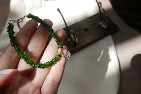 Vòng tay đá Diopside