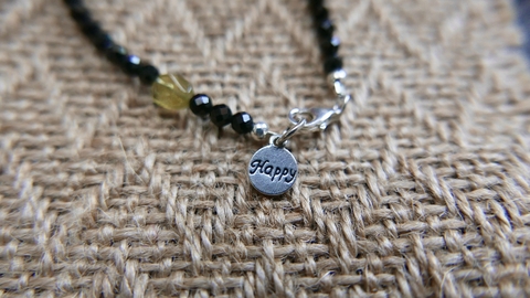 Vòng tay đá Spinel đen kết hợp Tourmaline