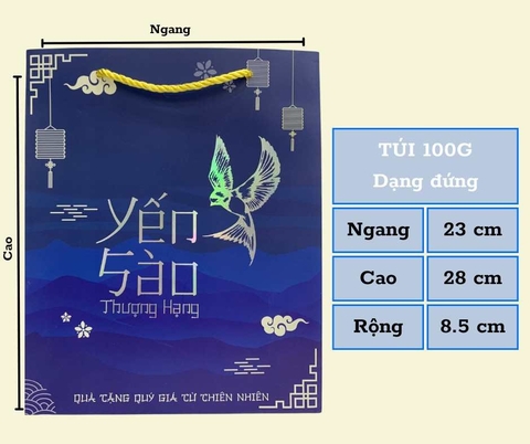 túi giấy 100gr đứng
