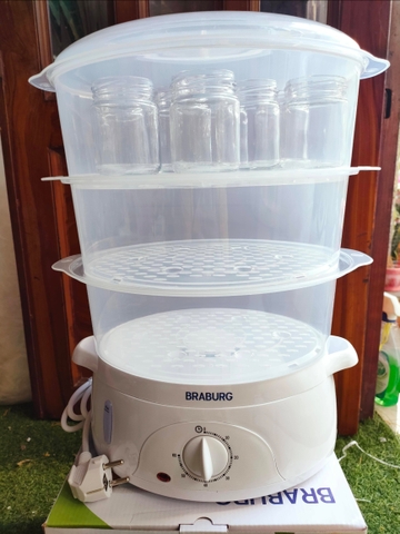 nồi hấp điện 3 tầng