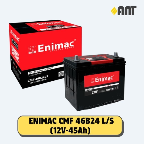 Ắc quy Enimac CMF 46B24 L/S (Giá áp dụng cho đổi bình cũ, giá bình mới 1.295.485Đ)