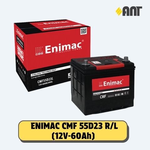 Ắc quy Enimac CMF 55D23 R/L (Giá áp dụng cho đổi bình cũ, giá bình mới 1.617.719Đ)