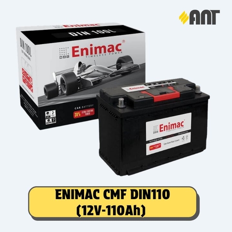 Ắc quy Enimac CMF DIN110 (Giá áp dụng cho đổi bình cũ, giá bình mới 3.207.658Đ)