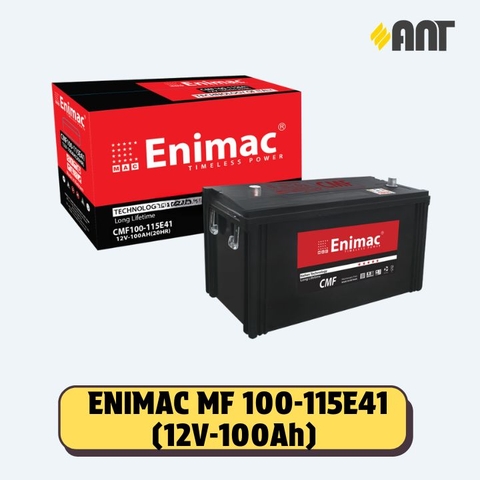 Ắc quy Enimac MF 100-115E41 (Giá áp dụng cho đổi bình cũ, giá bình mới 2.552.631Đ)