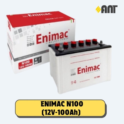 Ắc quy Enimac N100 - Giá áp dụng cho đổi bình cũ, giá bình mới 2.158.748Đ