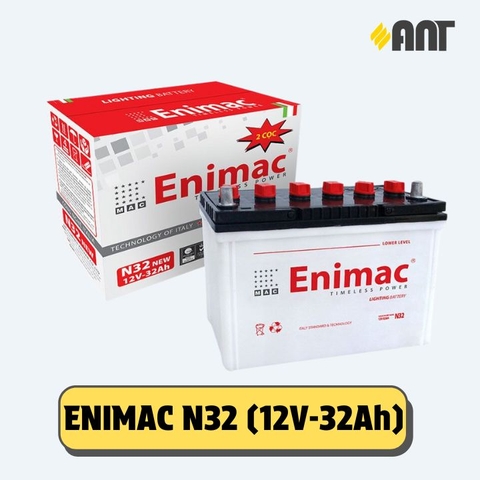 Ắc quy Enimac N32 - Giá áp dụng cho đổi bình cũ, giá bình mới 986.534Đ