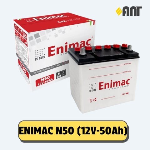 Ắc quy Enimac N50 - Giá áp dụng cho đổi bình cũ, giá bình mới 1.326.024Đ